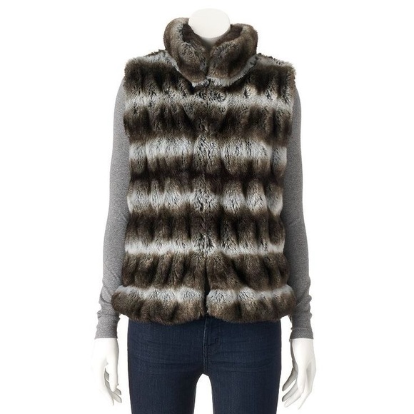 Jennifer Lopez faux fur vest - Picture 1 of 6